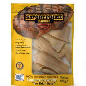 Savory Prime Natural Rawhide Chips for Dogs - 4 oz.