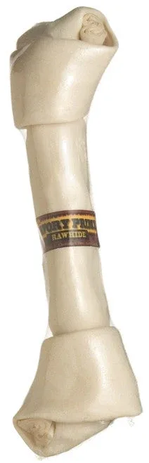 Savory Prime Supreme Knotted Rawhide Bones Bulk Natural 11-12 in - Image 2