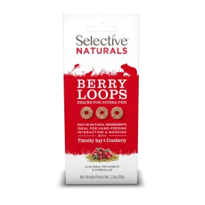 Science Selective Berry Loops Snacks for Guinea Pigs 4ea/2.8 oz