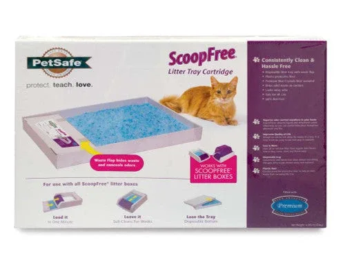 ScoopFree Premium Crystal Cat Litter Trays White, Blue 1 Pack - Image 2