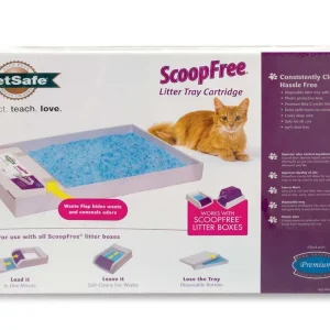 ScoopFree Premium Crystal Cat Litter Trays White, Blue 1 Pack