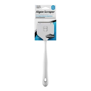 Seachem Laboratories 3-in-1 Algae Scraper for Glass and Acrylic Aquariums, 12 in