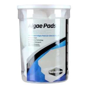Seachem Laboratories Algae Pad for Glass Acrylic Aquariums, White, 15 mm, 18 ct