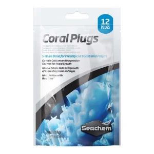 Seachem Laboratories Coral Plugs Secure Base White, 12 ct