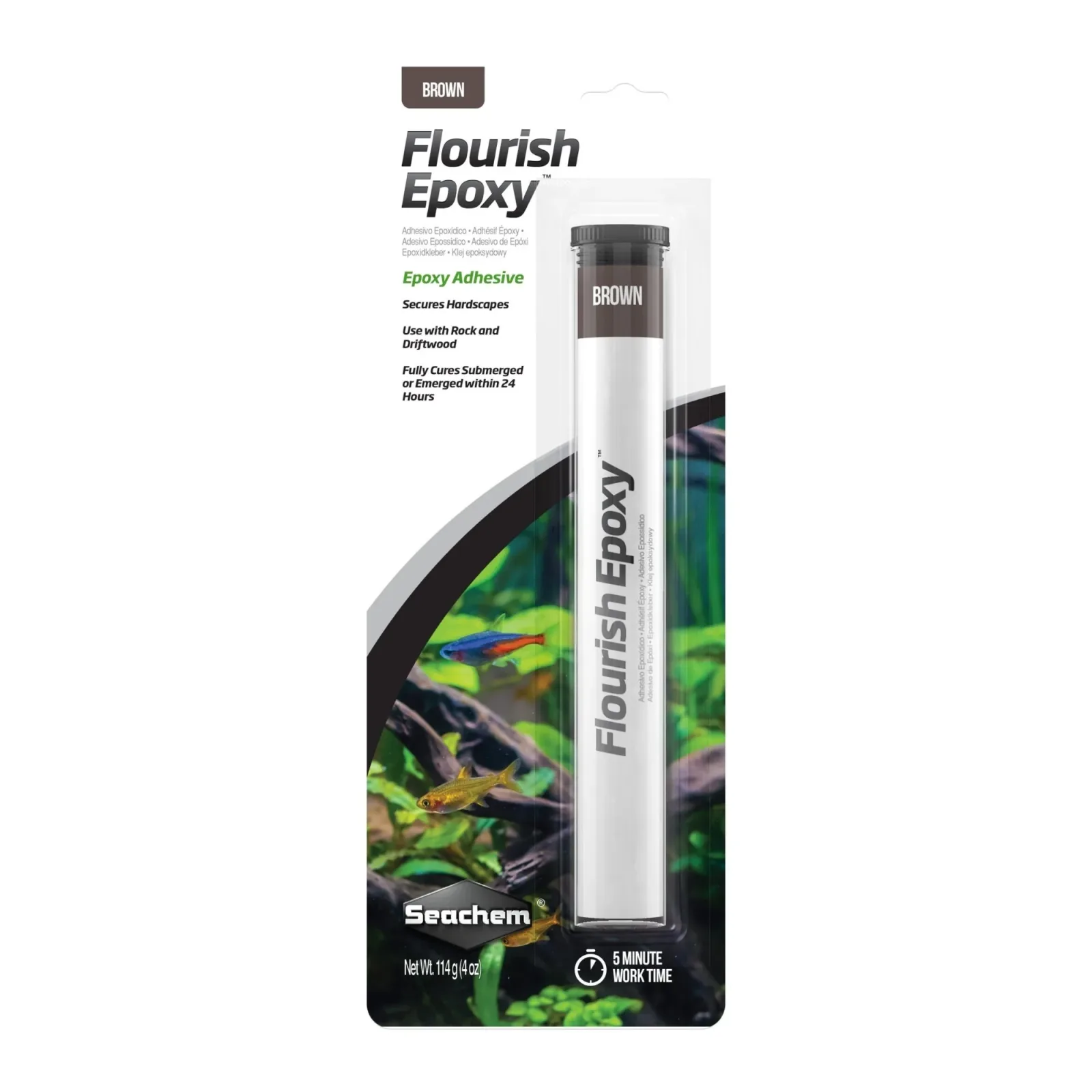 Seachem Laboratories Flourish Epoxy, Brown, 4 oz