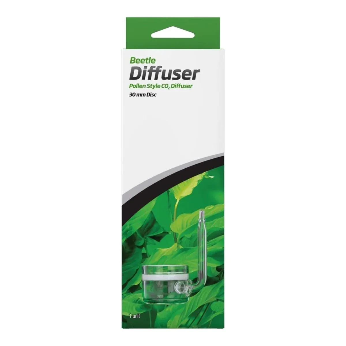 Seachem Laboratories Glass Pollen Style CO2 Beetle Diffuser, Clear, 30 mm