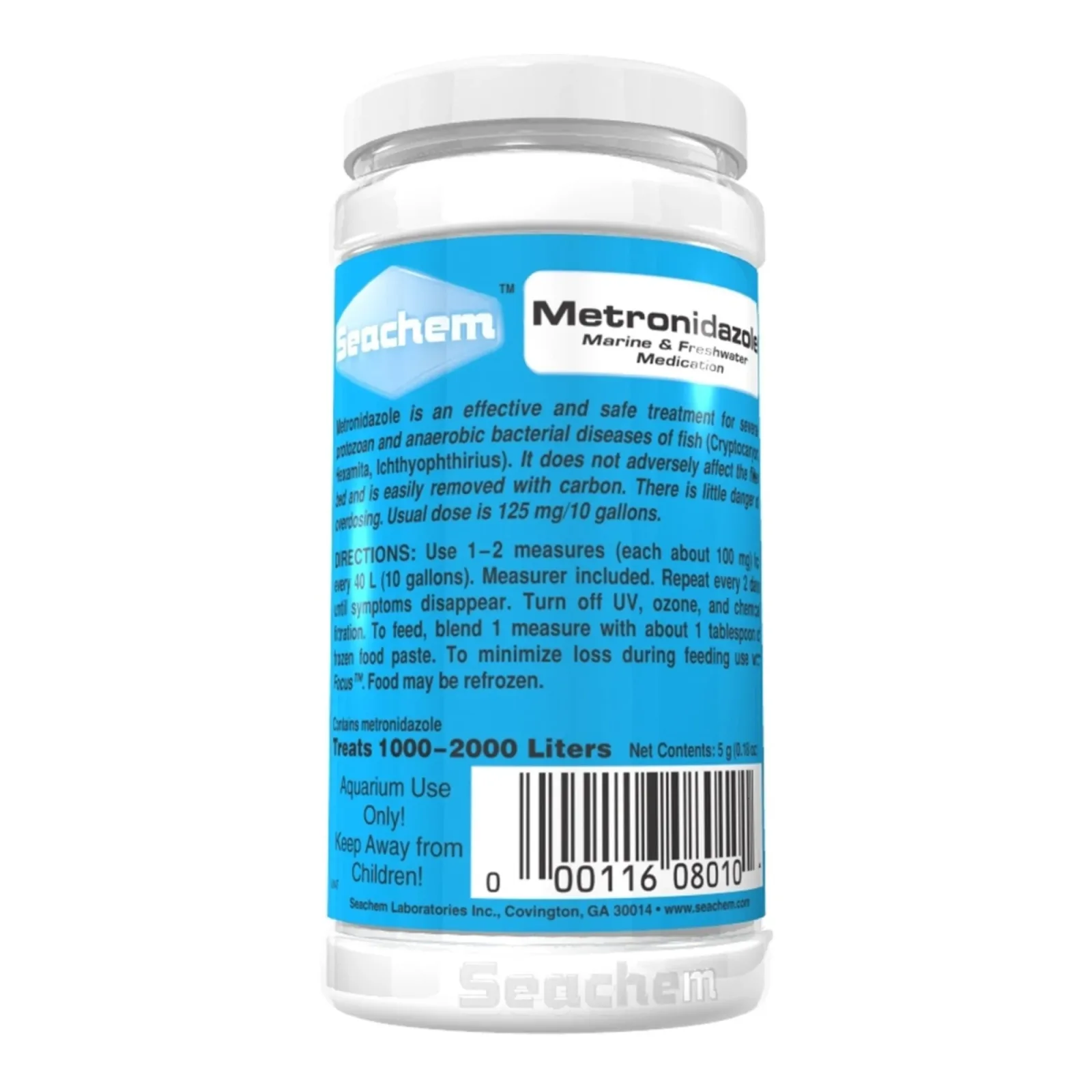 Seachem Laboratories MetroPlex Parasitic and Bacterial Treatment, 3.5 oz