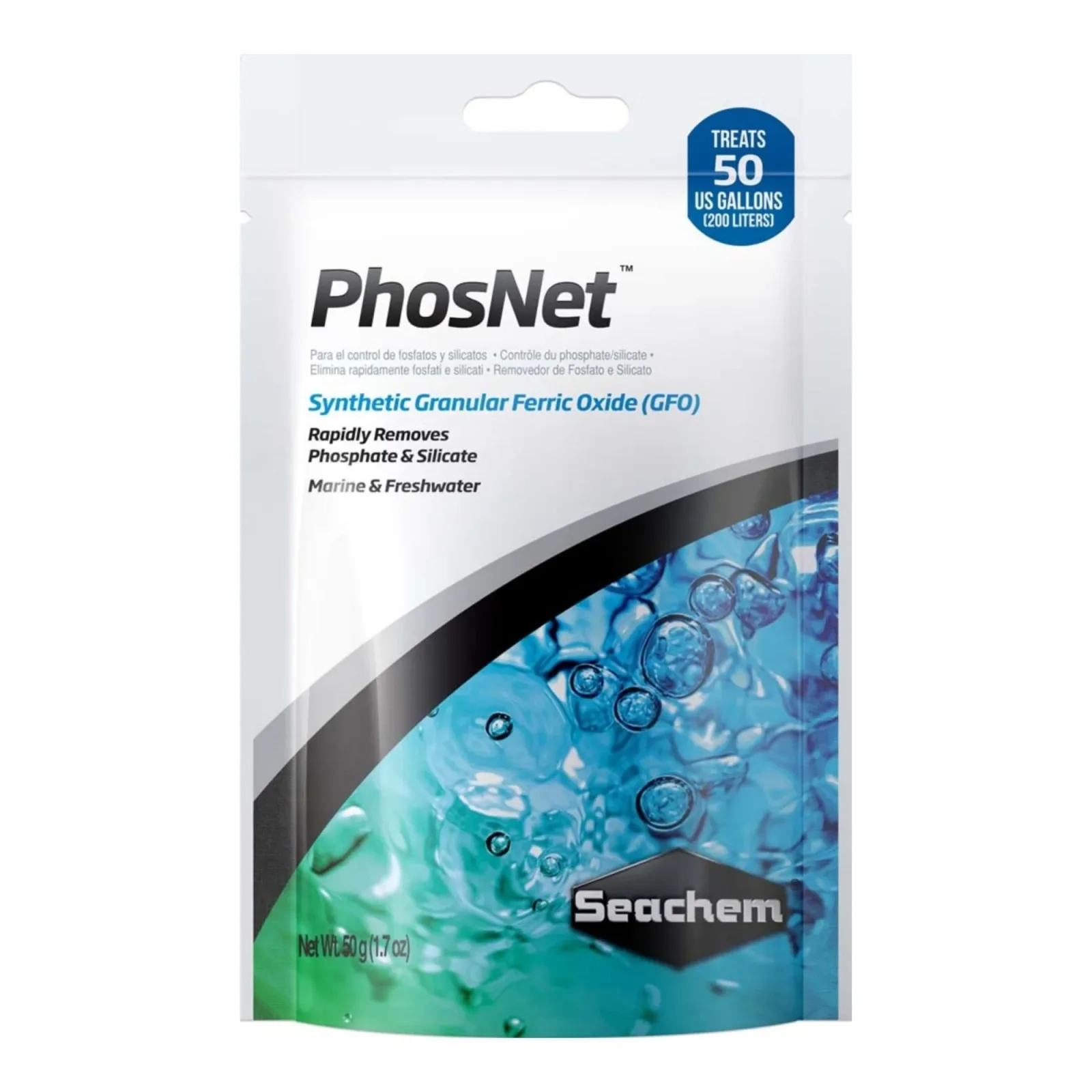 Seachem Laboratories PhosNet Phosphate and Silicate Remover 50 g