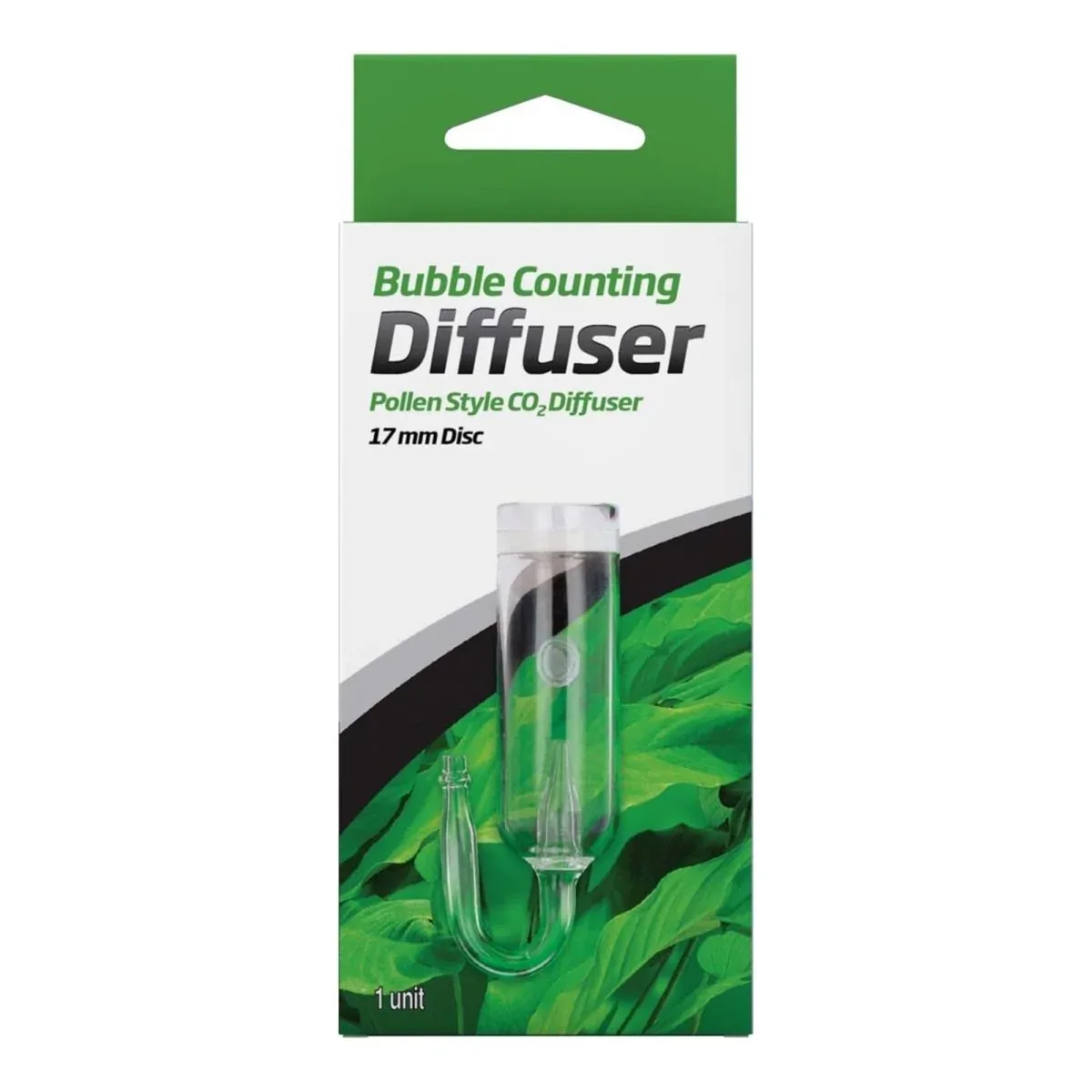 Seachem Laboratories Pollen Style CO2 Bubble Counting Diffuser, Clear, 17 mm