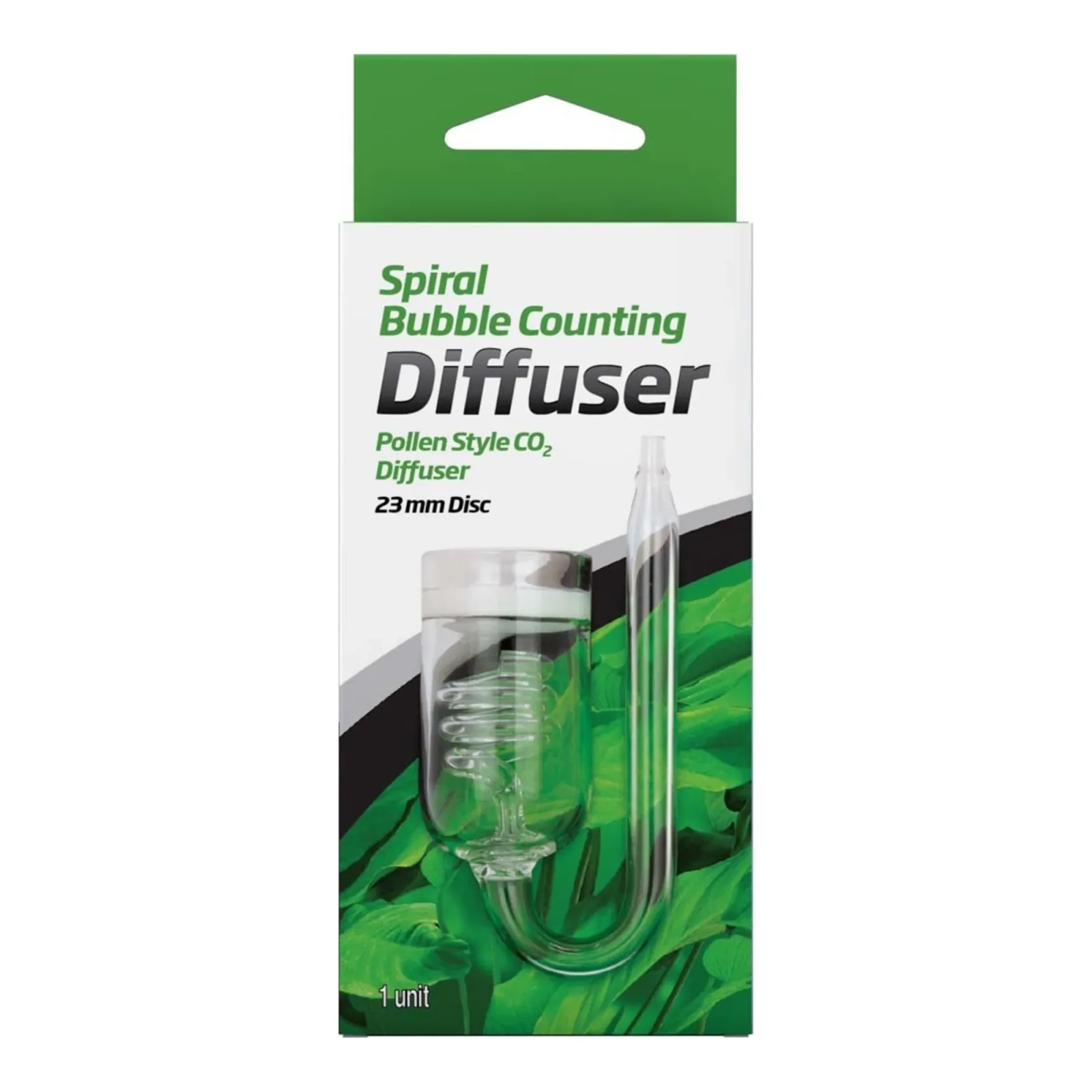 Seachem Laboratories Pollen Style CO2 Spiral Bubble Counting Diffuser Clear, 30 mm