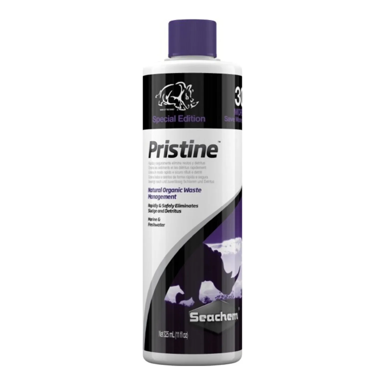 Seachem Laboratories Pristine Biological Conditioner 325 mL/11 oz Bonus Size