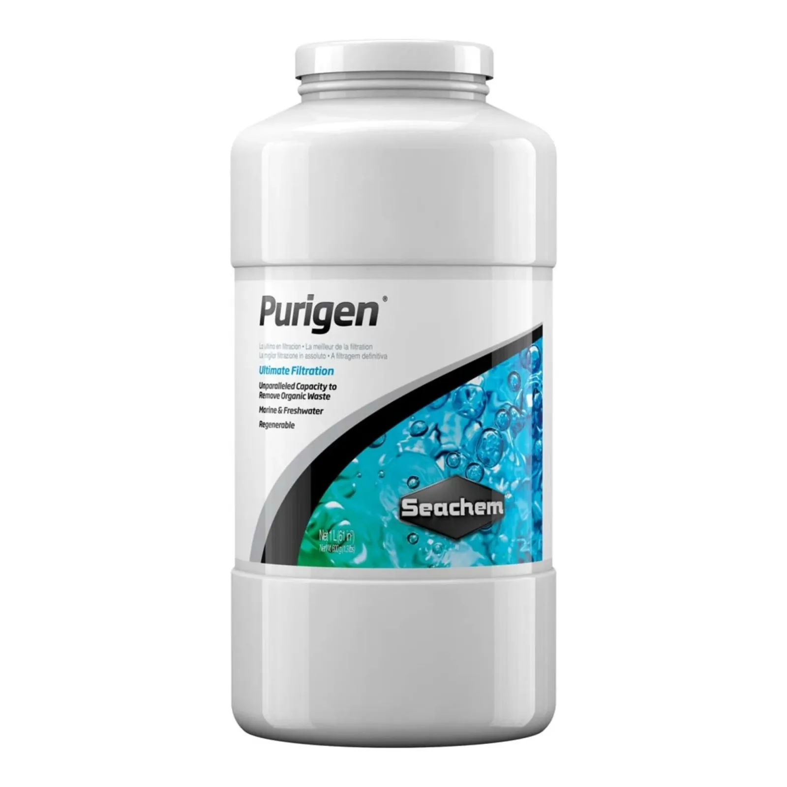 Seachem Laboratories Purigen Organic Resin Aquarium Filter 1 L