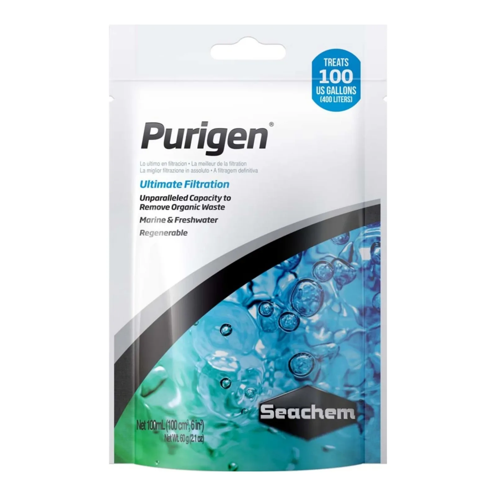 Seachem Laboratories Purigen Organic Resin Aquarium Filter 100 mL