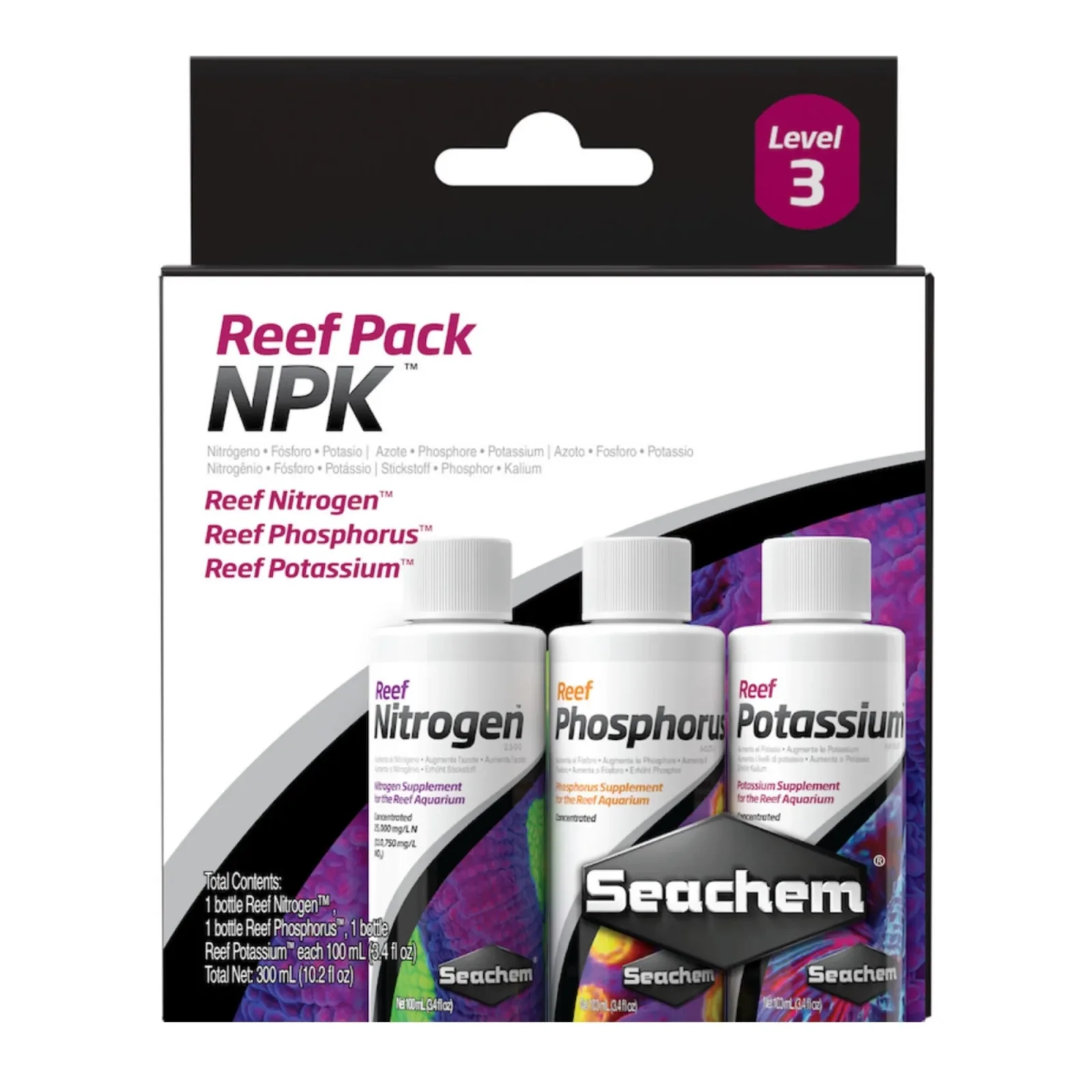 Seachem Laboratories Reef Supplement Pack NPK Level3, 3 ct