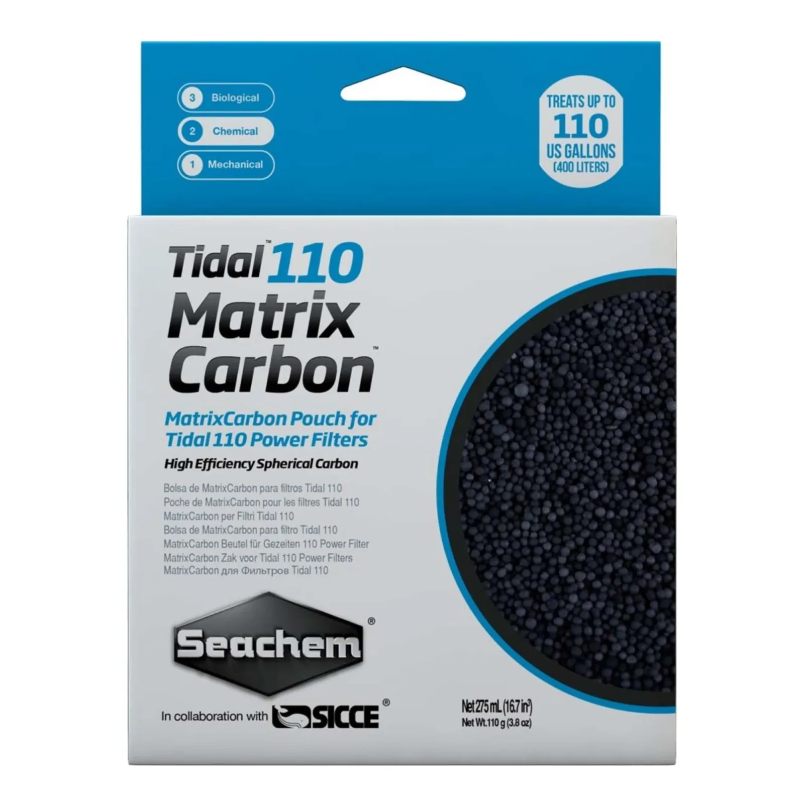 Seachem Laboratories Tidal Matrix Activated Carbon Media 275 mL