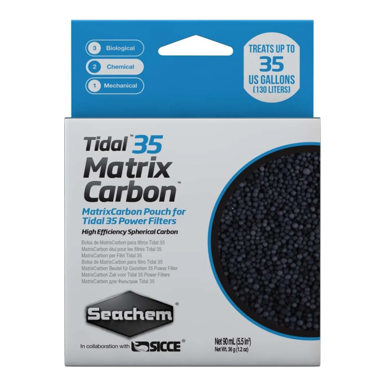 Seachem Laboratories Tidal Matrix Activated Carbon Media 30 mL