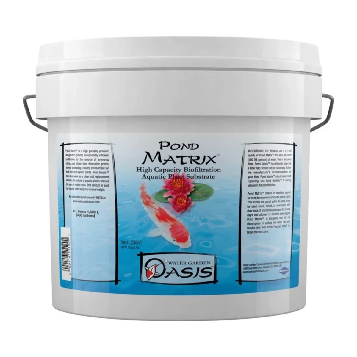 Seachem Laboratories Water Garden Oasis Pond Matrix Aquatic Plant Substrate 4 L
