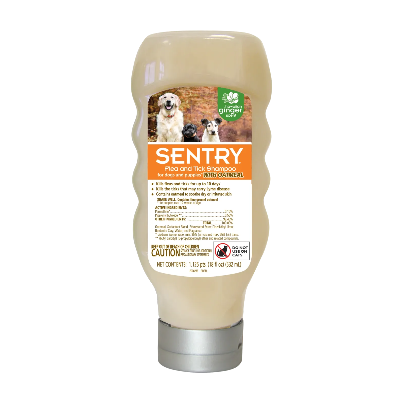 Sentry Flea & Tick Oatmeal Shampoo Dog 18OZ