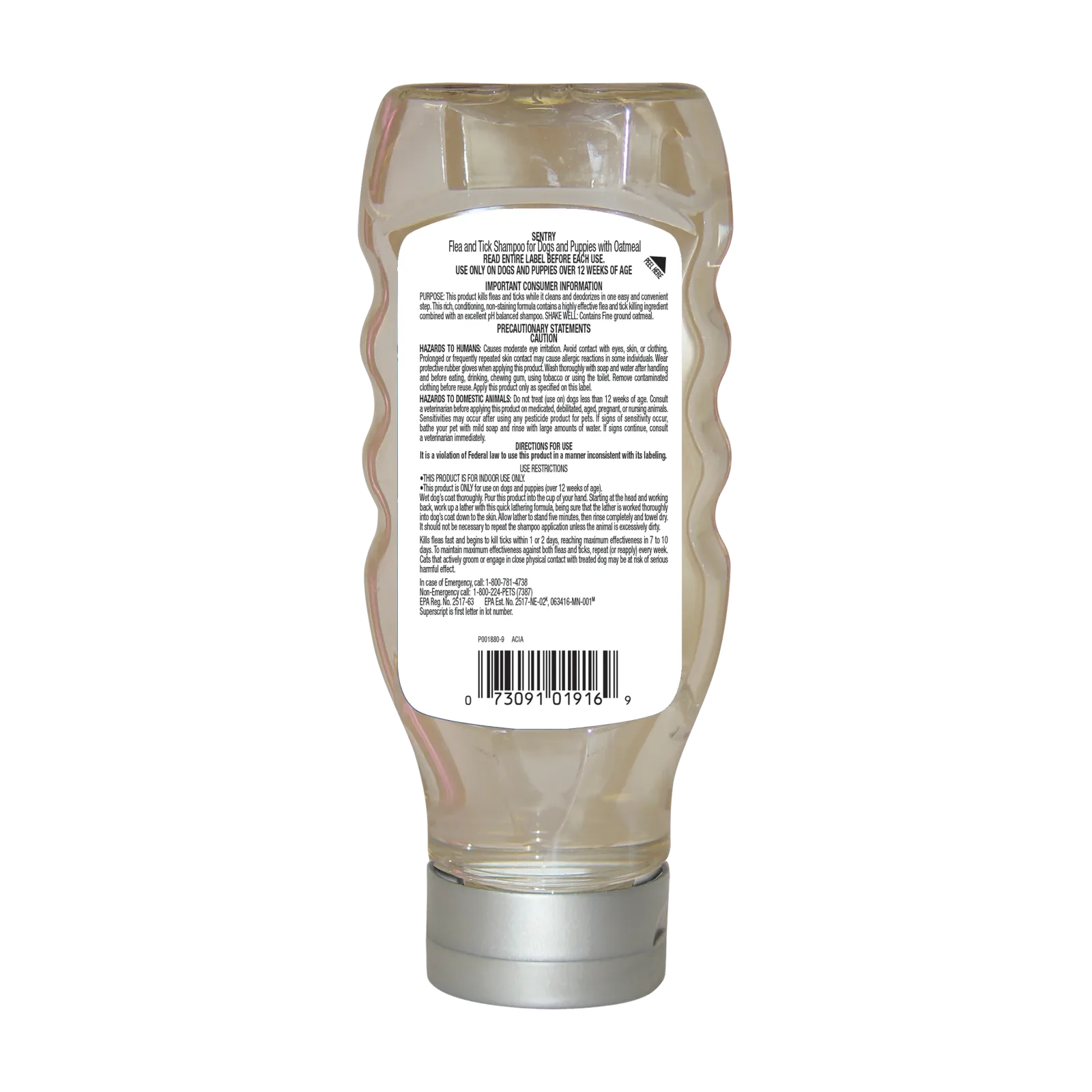 Sentry Flea & Tick Oatmeal Shampoo Dog 18OZ - Image 2