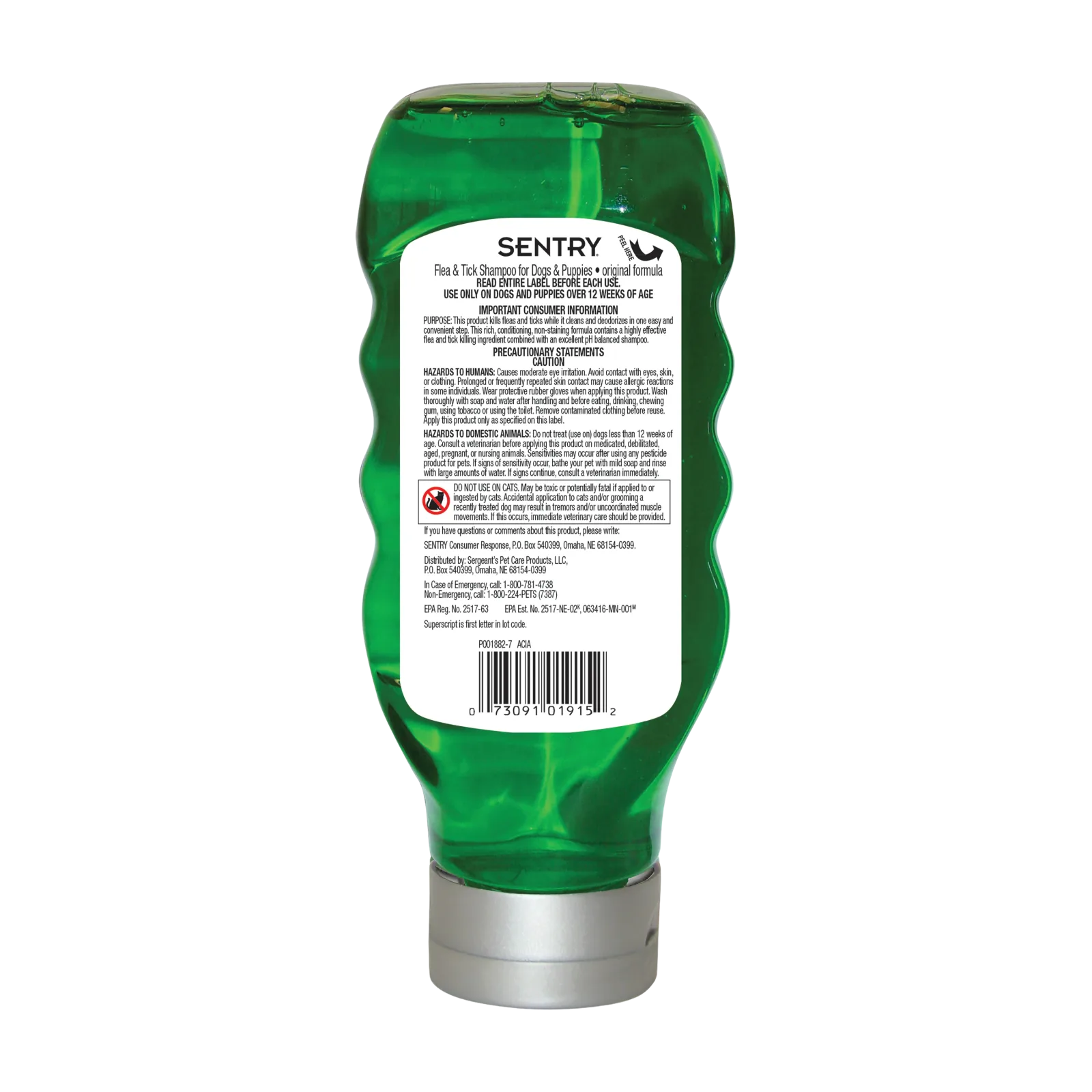 Sentry Original Flea & Tick Shampoo Dog 18OZ - Image 2