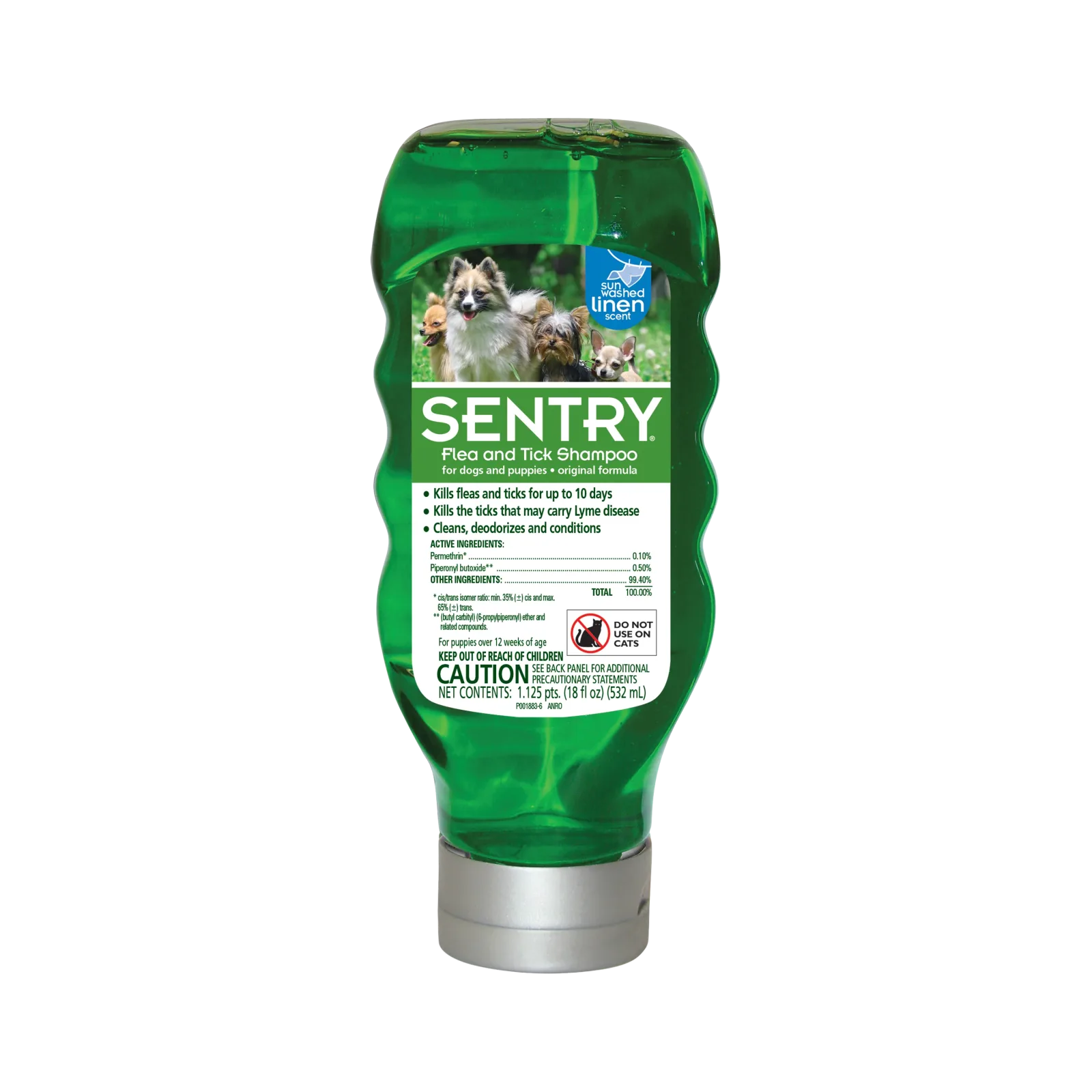 Sentry Original Flea & Tick Shampoo Dog 18OZ