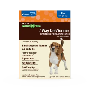 Sentry WormX Plus 7 Way DeWormer Dog SM 2CT
