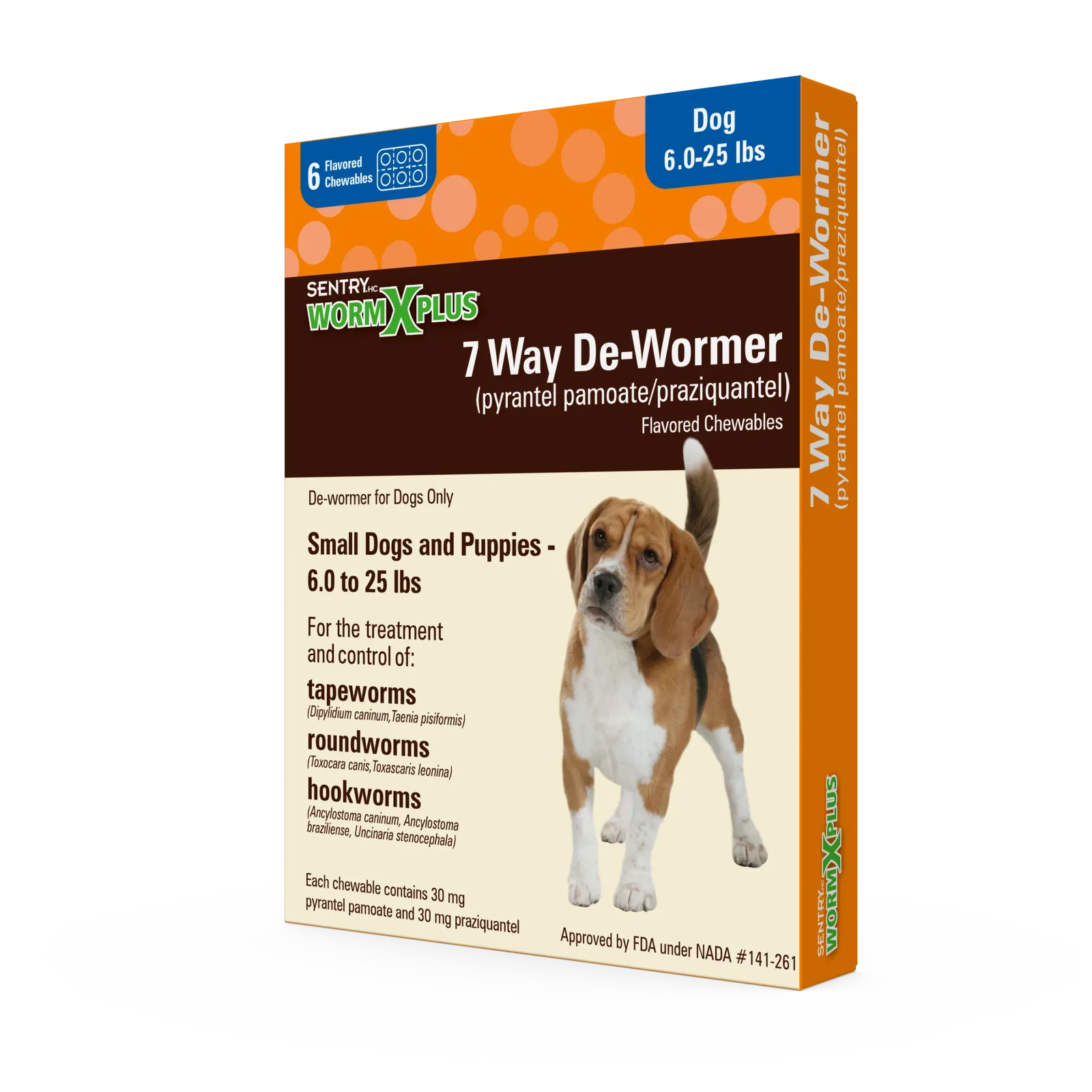 Sentry WormX Plus 7 Way DeWormer Dog SM 6CT - Image 2
