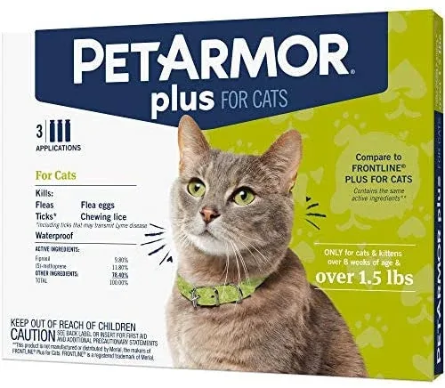 Sergeants Pet Armor Plus Flea and Tick Prevention for Cats and Kittens 1.5 lbs {L+2} - Image 2