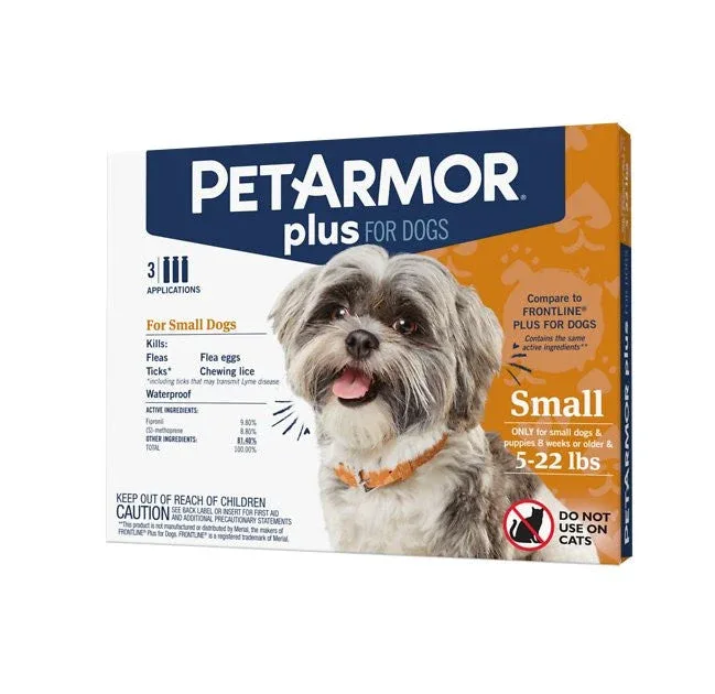 Sergeants Pet Armor Plus Flea & Tick Squeeze-on for Dogs and Puppies 4-22 lbs {L+2}