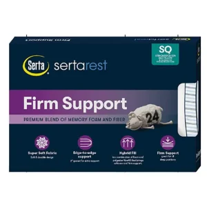Serta Memory Foam Fiber Boxed Pillow Firm