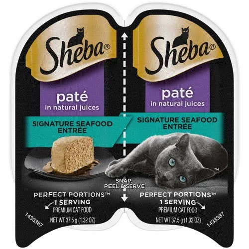 Sheba Perfect Portions Pate Wet Cat Food Signature Seafood 2.6oz - Image 2