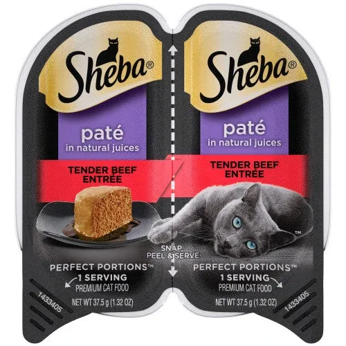 Sheba Perfect Portions Pate Wet Cat Food Teder Beef 2.6oz - Image 2