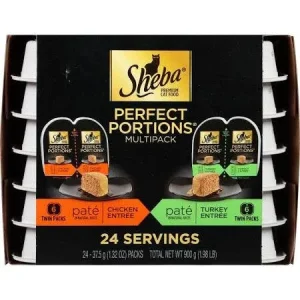 Sheba Perfect Portions Premium Pate Poultry Variety Pack 2-12/1.32Z {L-b}798139