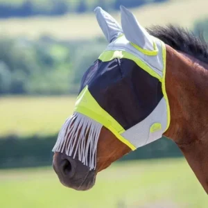 Shires Air Motion Fly Mask Wtih Ears & Nose Fringe