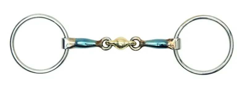 Shires Blue Alloy Loose Ring Snaffle With Lozenge