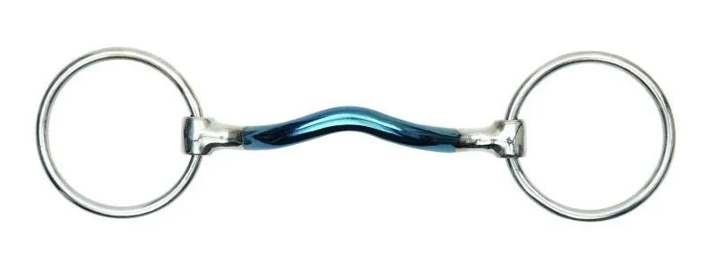 Shires Blue Alloy Mullen Mouth Loose Ring - Image 2
