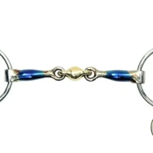Shires Blue Sweet Iron Two Ring Gag Bit