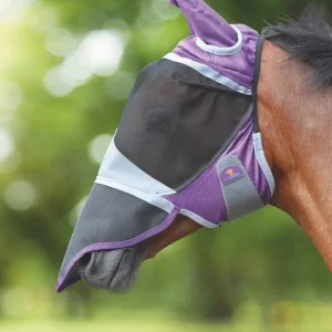 Shires Deluxe Fly Mask with Ears Nose