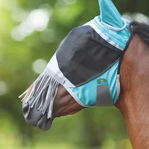 Shires Deluxe Fly Mask With Nose Fringe