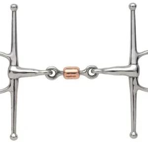 Shires Full Cheek Snaffle with Copper Peanut