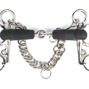 Shires Jointed Short Shank Rubber Pelham Bit