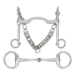 Shires Port Mouth Fixed Cheek Weymouth Bit Set