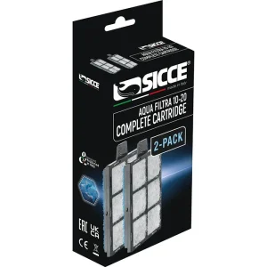 Sicce AQUA FILTRA 10-20 Replacement Complete Cartridge (2 Pack)