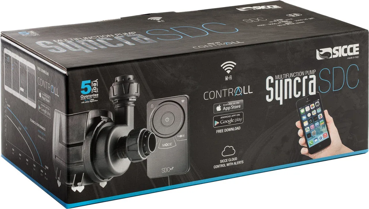 Sicce SYNCRA SDC 7.0 Controllable Return Pump - 800 GPH-1900 GPH