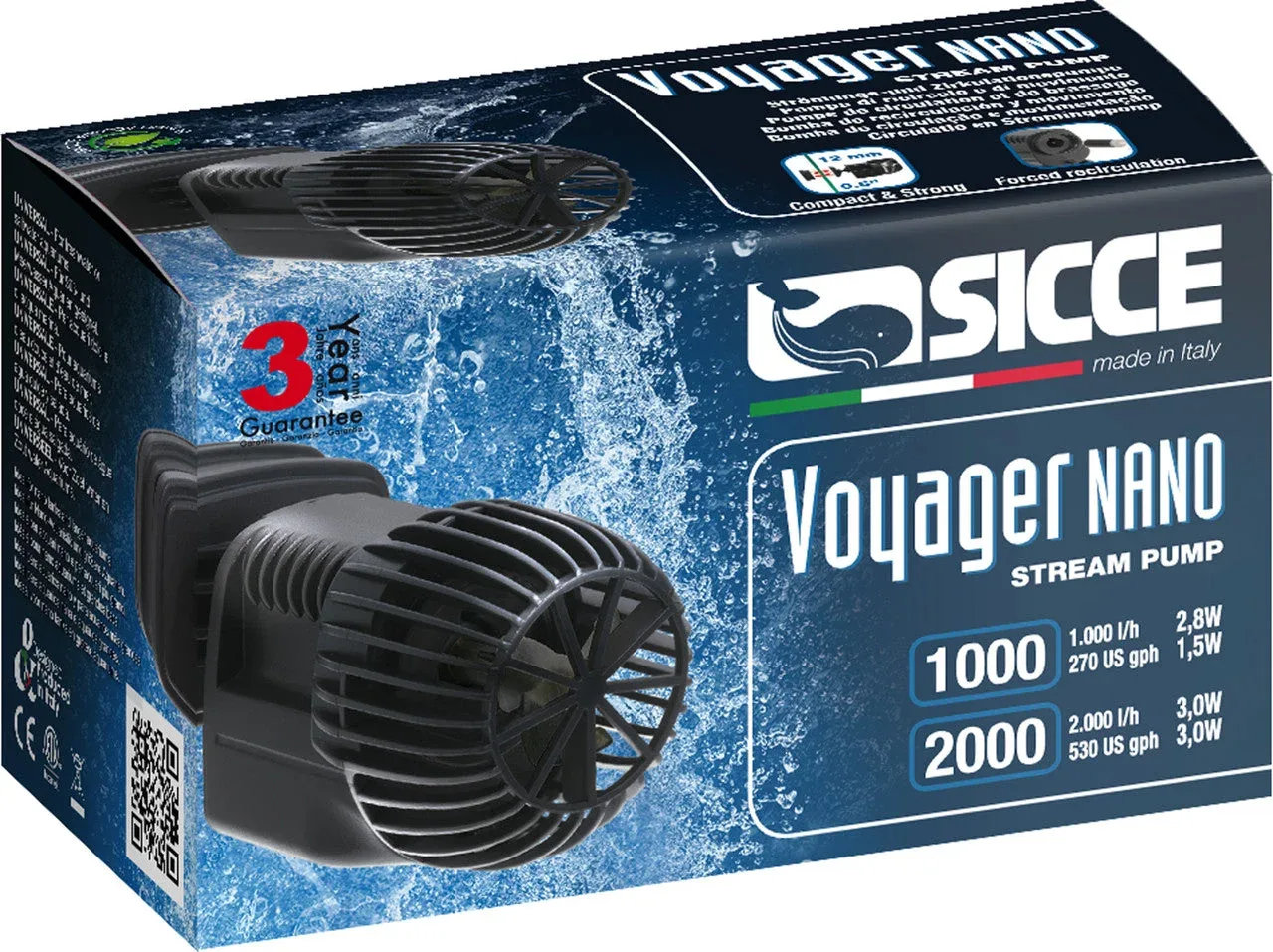 Sicce VOYAGER NANO Stream Pump - 270 GPH
