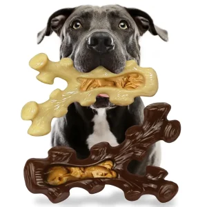 SIHRMIU 2 Pack Dog Chew Toys for Aggressive Chewers – Nylon Bone for Medium & Large Breeds, Teeth Cleaning