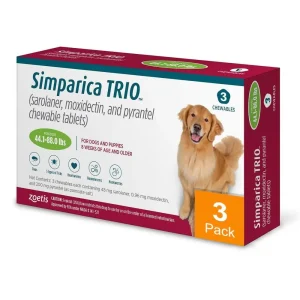 Simparica Trio for Dogs 44.1-88 lbs (20-40 kg) - 3 Pack