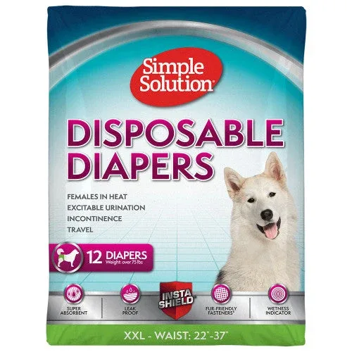 Simple Solution Disposable Diapers White XXL 12pk - Image 2