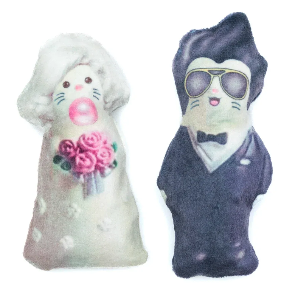Sin Kitty Sweethearts Catnip Cake Topper toys 2 pack - Image 2