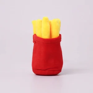 Skatrs French Fries Plush Toy for Dogs